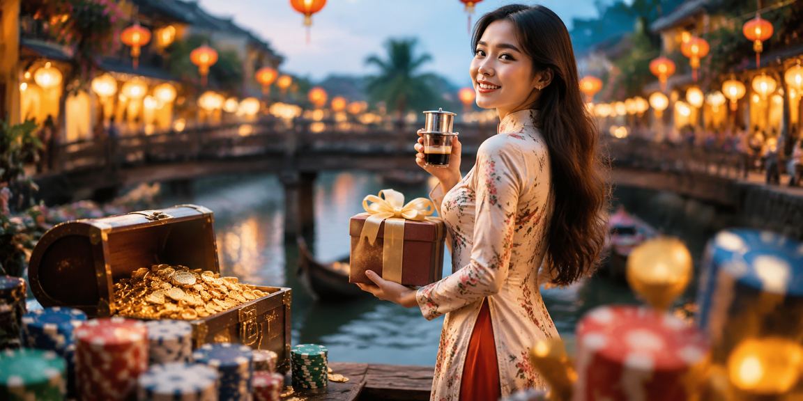 Người chơi thư giãn tại quán cà phê Hội An, tận hưởng giải trí trực tuyến một cách điều độ