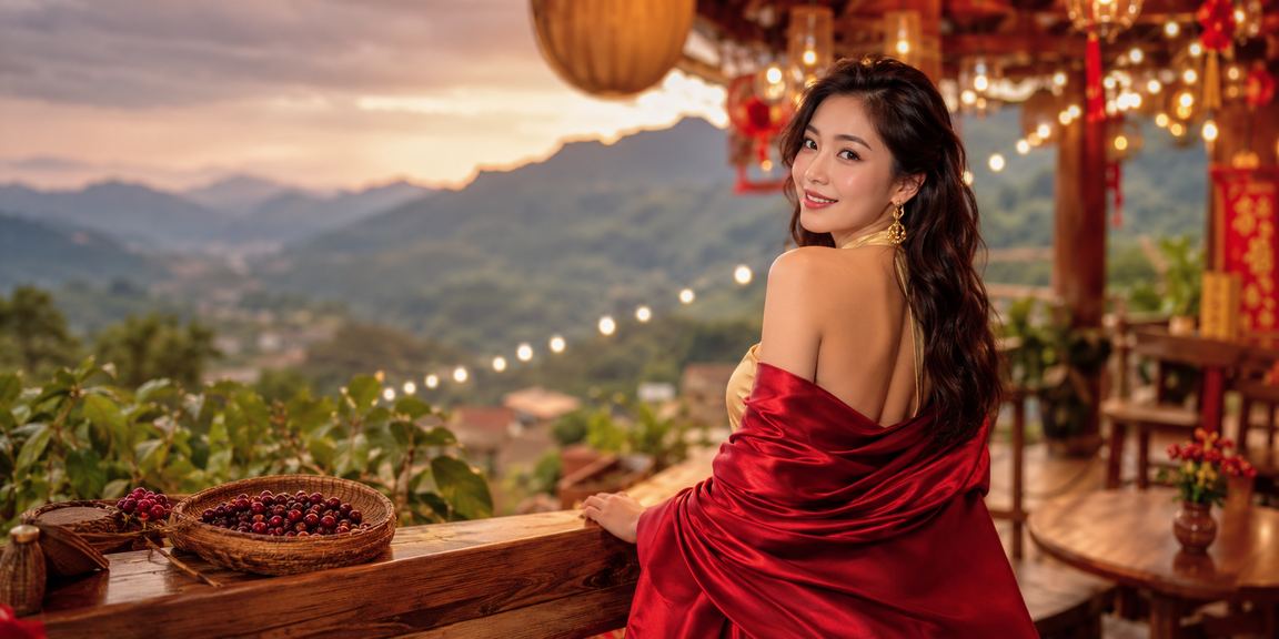 Người dùng VIP tại Sapa kiểm tra Voucher và ưu đãi trên điện thoại bên tách cà phê