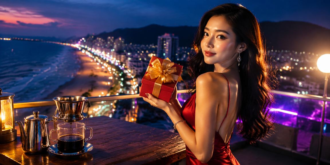 Người dùng tại Vũng Tàu nhận phong bì đỏ tiền thưởng trong không khí cà phê sáng